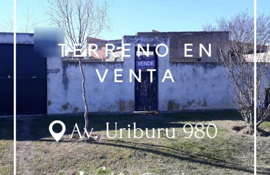 TERRENO EN VENTA &#8211; Av. Uriburu 980