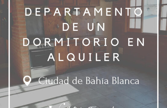 **RESERVADO** DEPARTAMENTO EN ALQUILER &#8211; Zelarrayán al 500 (Bahía Blanca)