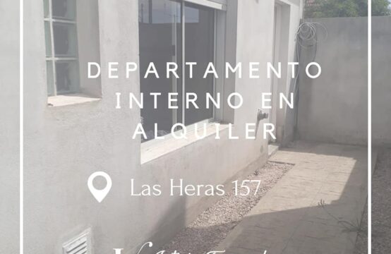 ** RESERVADO ** DEPARTAMENTO INTERNO DE UN DORMITORIO &#8211; Las Heras 157