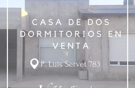 CASA EN VENTA &#8211; P. Luis Servet 783 (Pueblo San José)