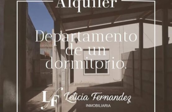 **ALQUILADO** DEPARTAMENTO DE UN DORMITORIO EN ALQUILER