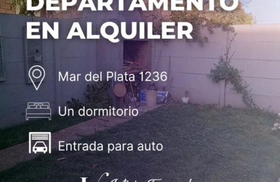 **ALQUILADO** DEPARTAMENTO DE UN DORMITORIO EN ALQUILER &#8211; Mar del Plata al 1200